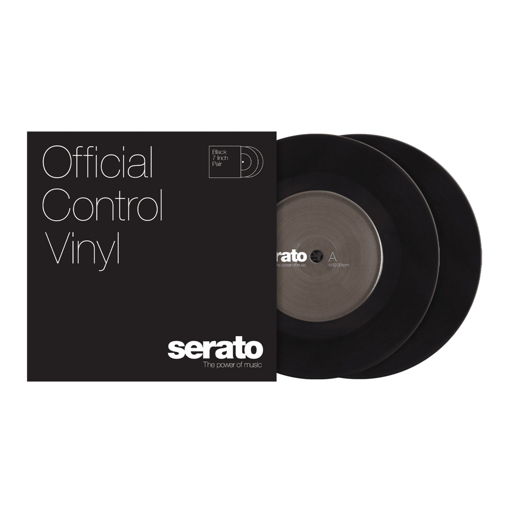 Serato Performance 訊號片 (一對) – 黑色/ 7吋