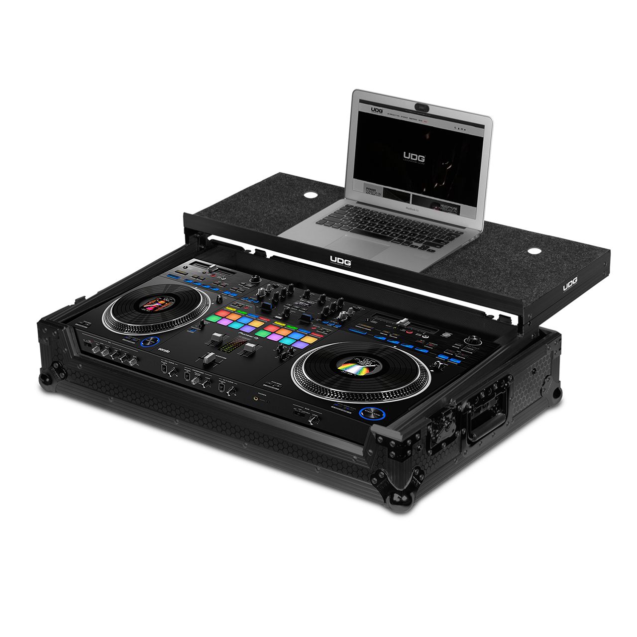 UDG ULTIMATE PLUS PIONEER DDJ-REV7 飛行箱 (含筆電架/帶輪可拖) U91077BL