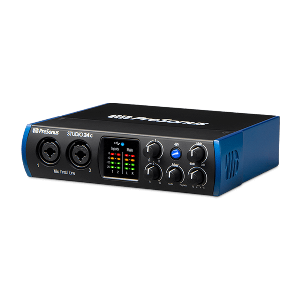 PreSonus Studio 24c 2x2 USB Type-C 音訊/MIDI 介面