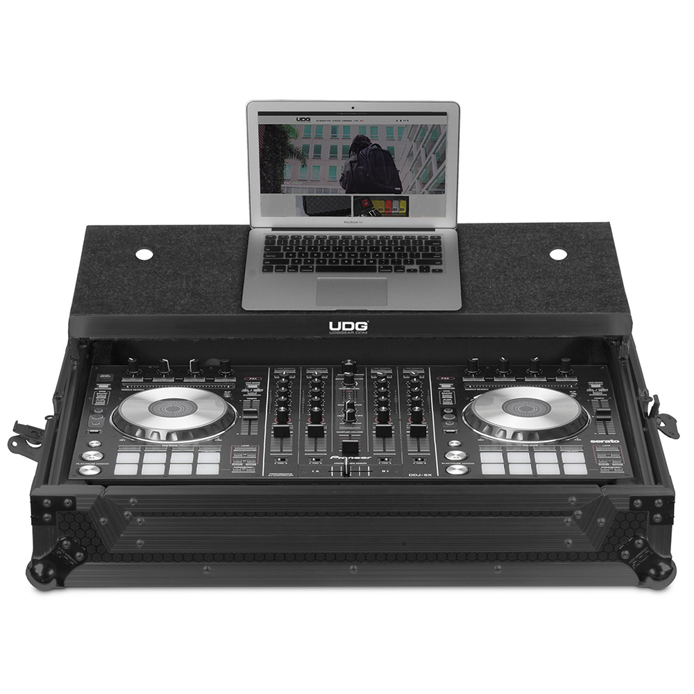 UDG Ultimate MK2 Plus 飛行箱 DDJ-RX/ SX3 黑 (含筆電架) U91011BL2