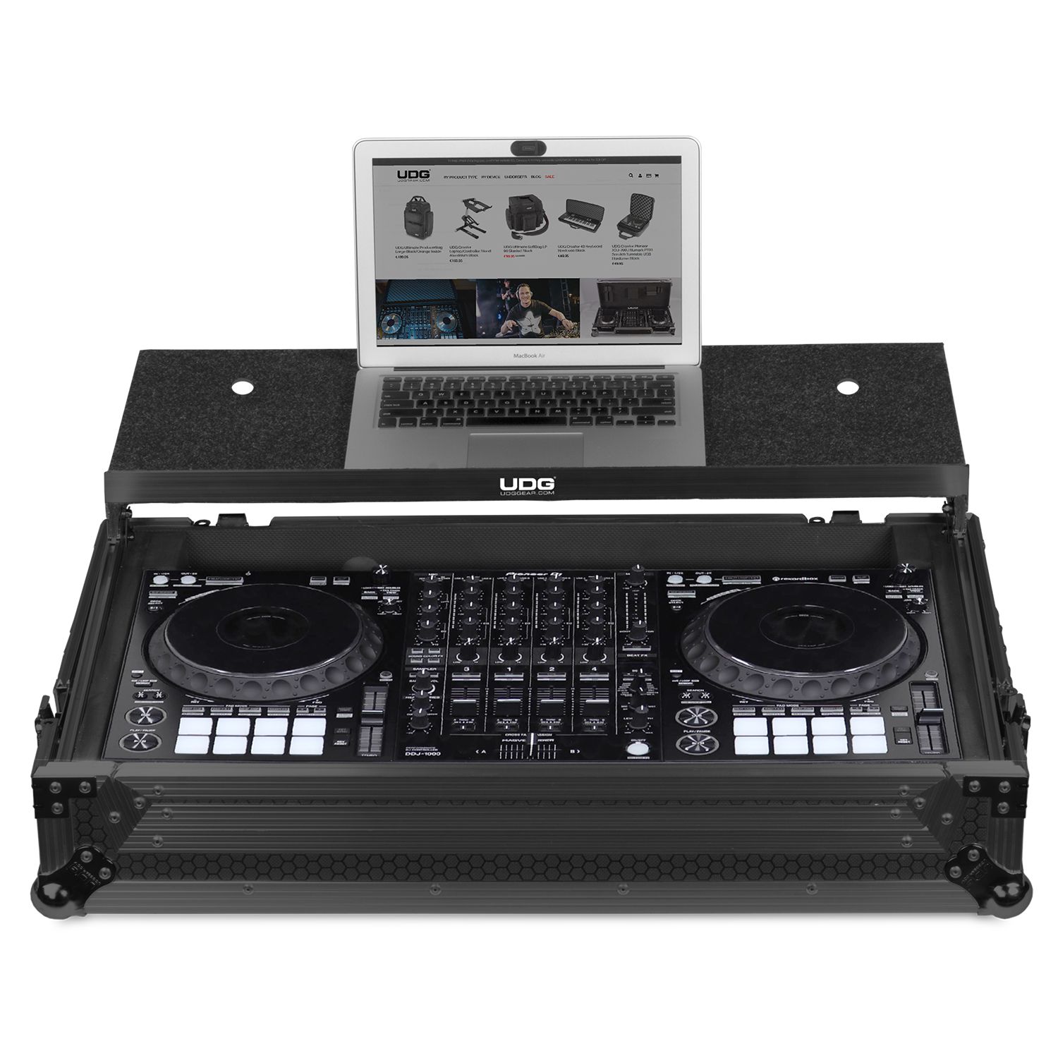 UDG Ultimate 飛行箱 Pioneer DDJ-1000 黑 Plus (含筆電架&帶輪) U91055BL