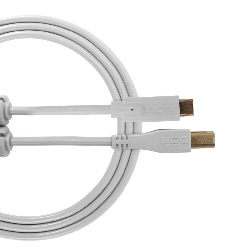 UDG ULTIMATE USB 2.0 C-B 白(Type C to Type B) 1.5M /U96001WH