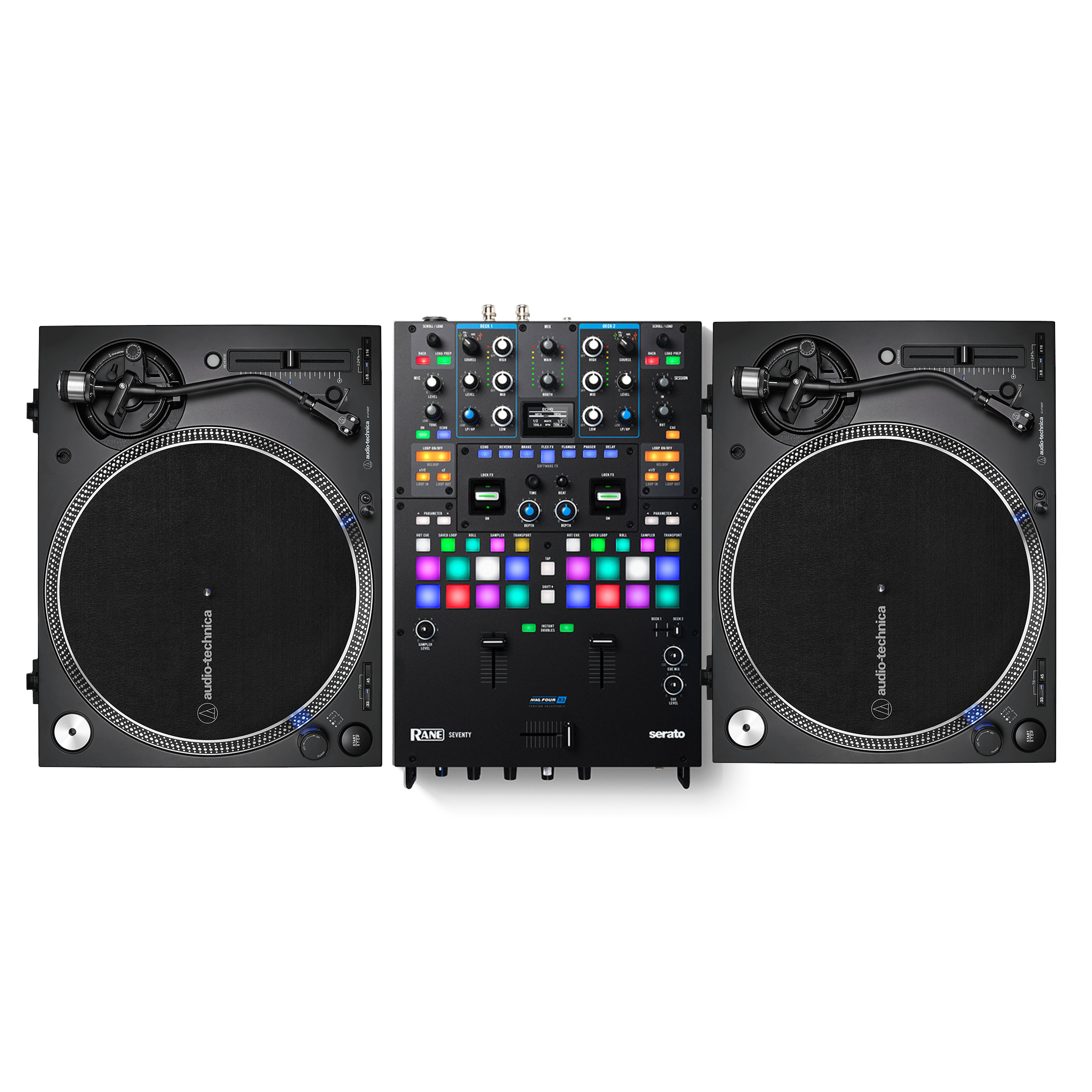 RANE SEVENTY 混音器+ AT-LP140XP 黑膠唱盤套裝