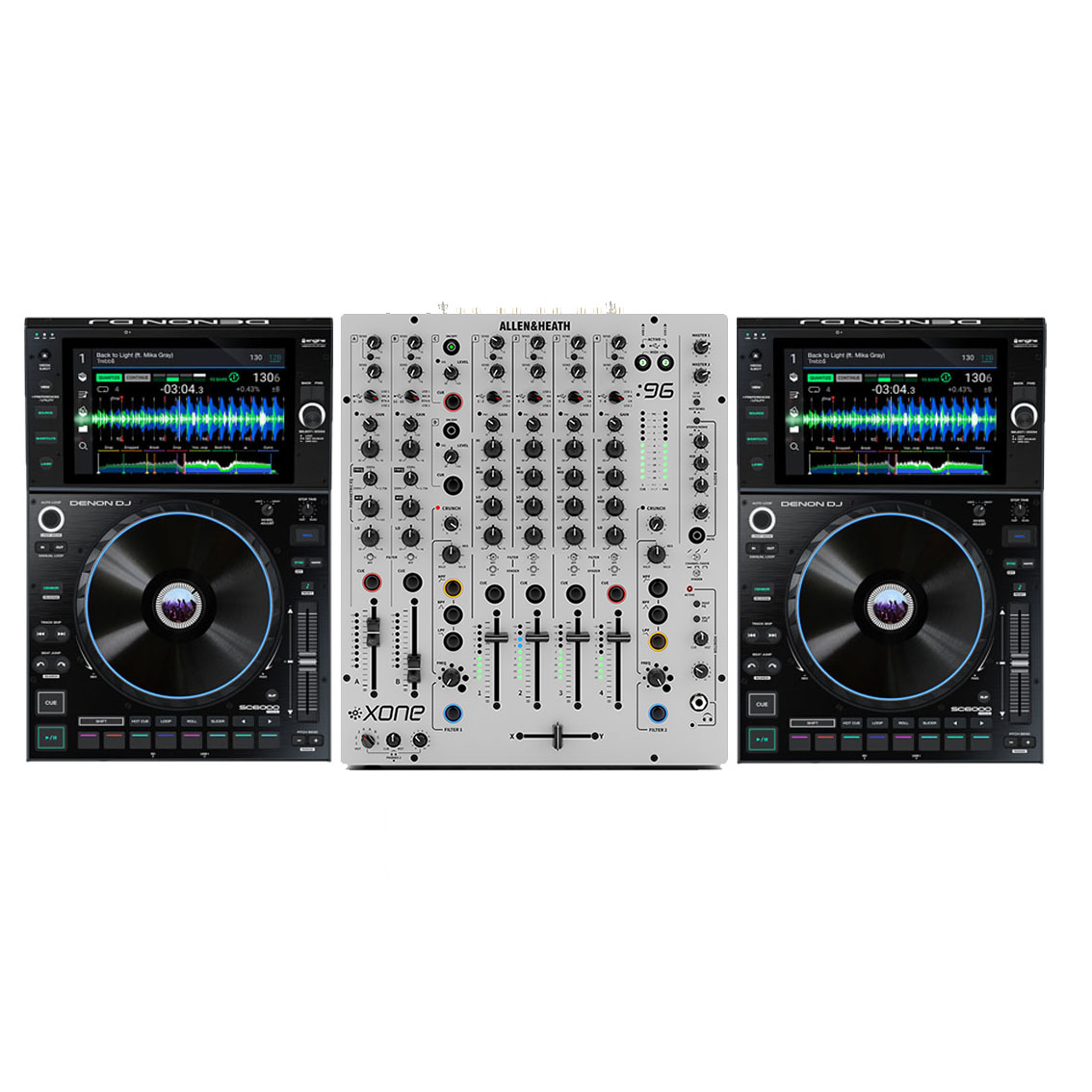 Denon DJ SC6000 Prime DJ播放器+ Allen & Heath Xone : 96 四軌混音器套裝