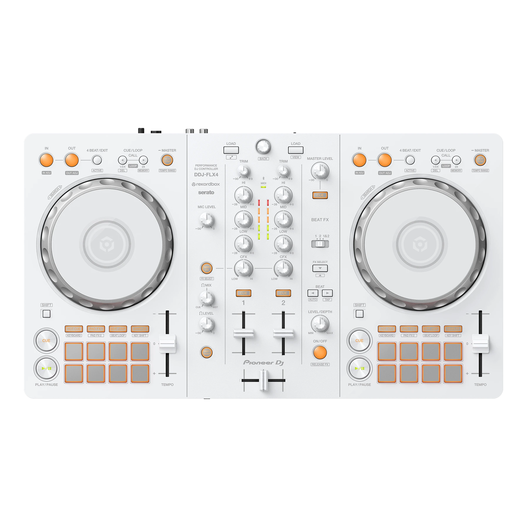 Pioneer DJ DDJ-FLX4 2軌入門DJ控制器 / 限量白色