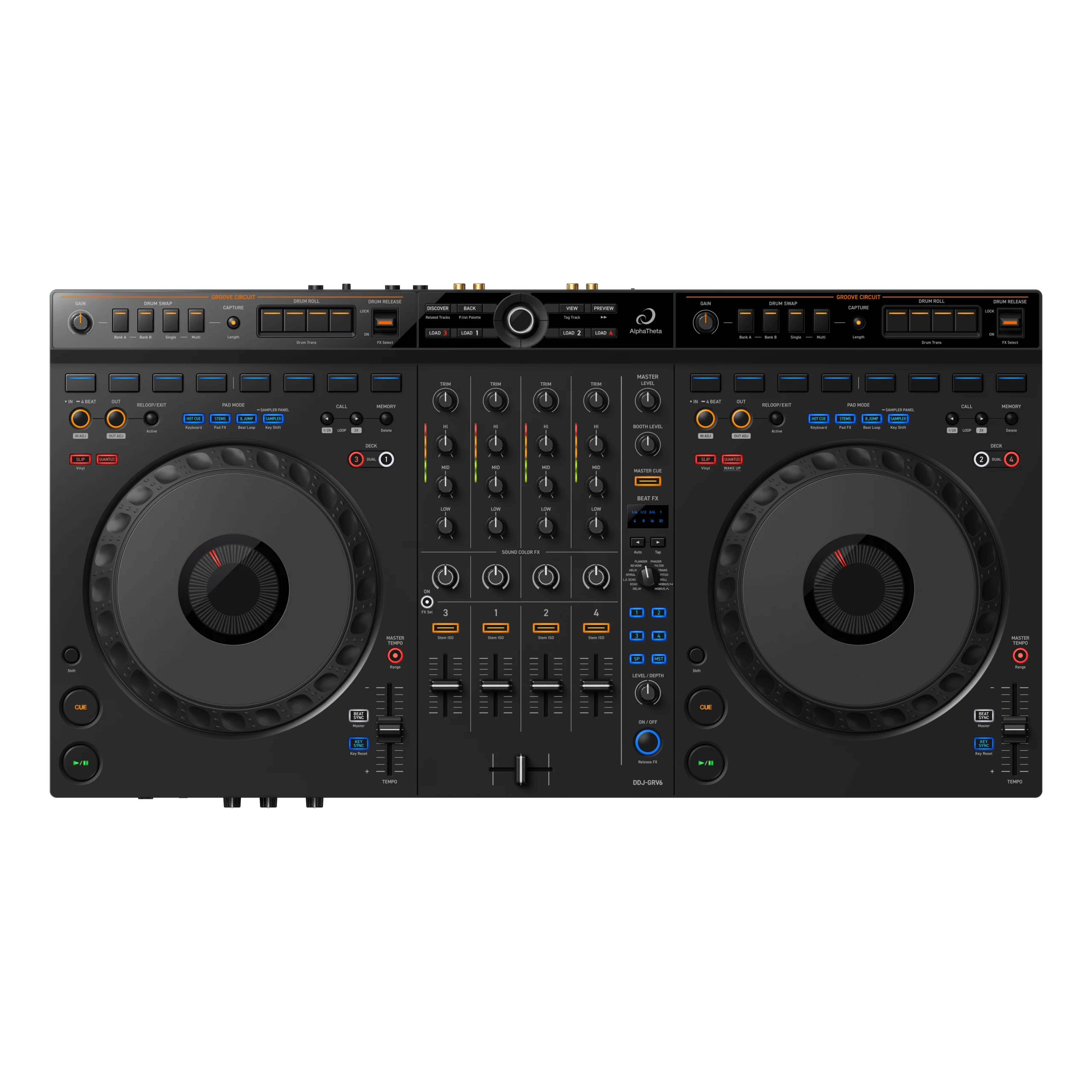 AlphaTheta  DDJ-GRV6 4-channel DJ Controller