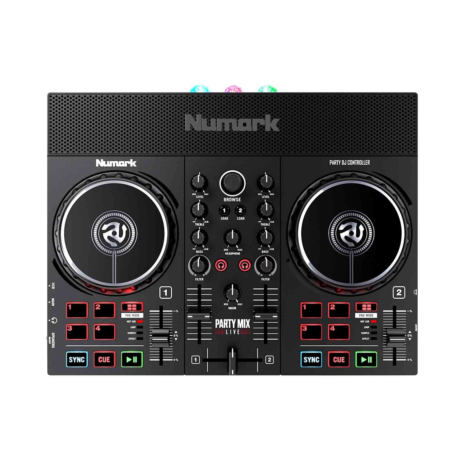 Numark Party Mix Live DJ 控制器 (內建喇叭&燈光)