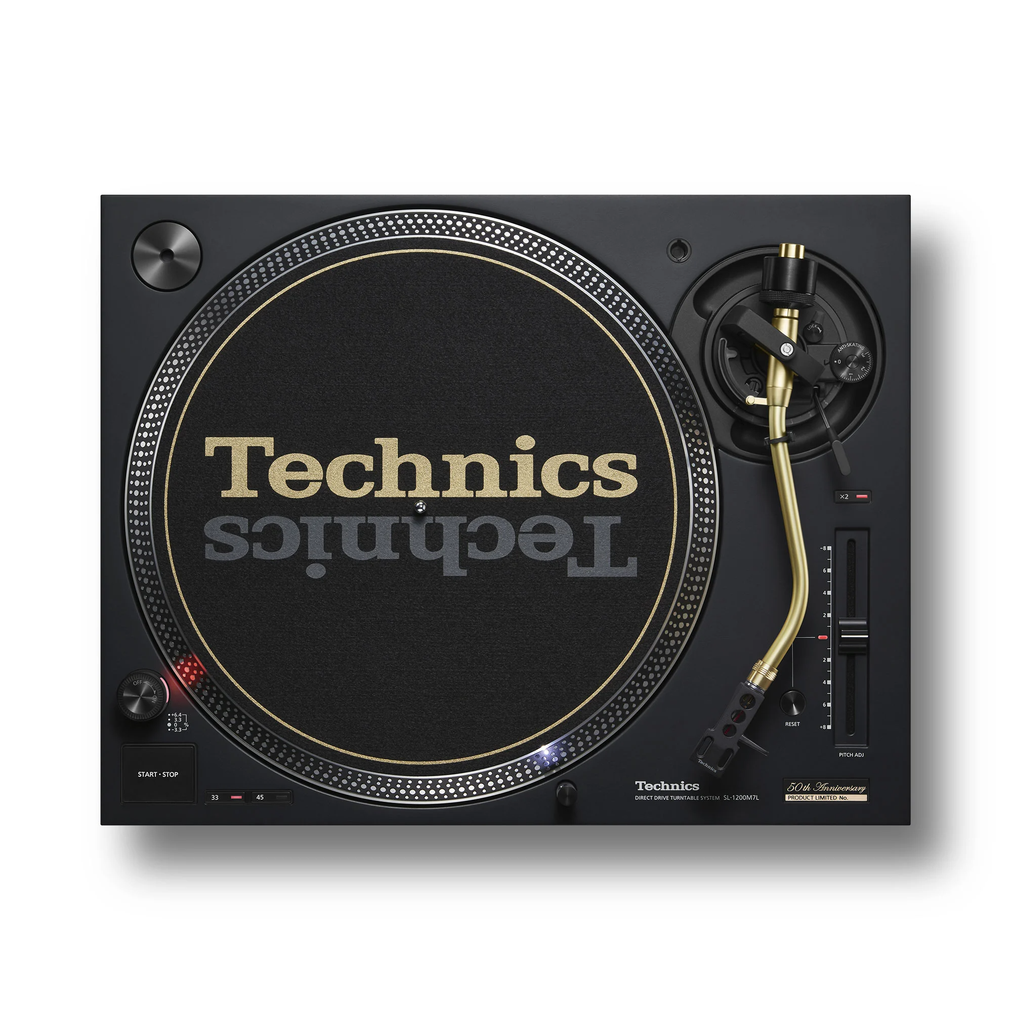 TECHNICS 50TH ANNIVERSARY SL-1200M7L 黑膠唱盤 黑色