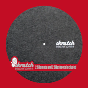 DR. SUZUKI – SKRATCH 12″ 唱片墊(滑款) + 滑墊(一對)