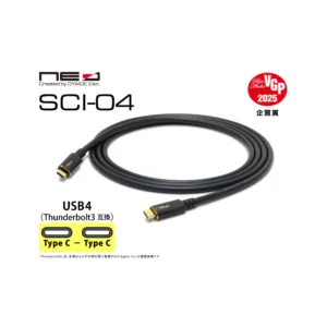 Oyaide Neo SCI-04 USB4 (Type-C to C) / Compatible Thunderbolt 3