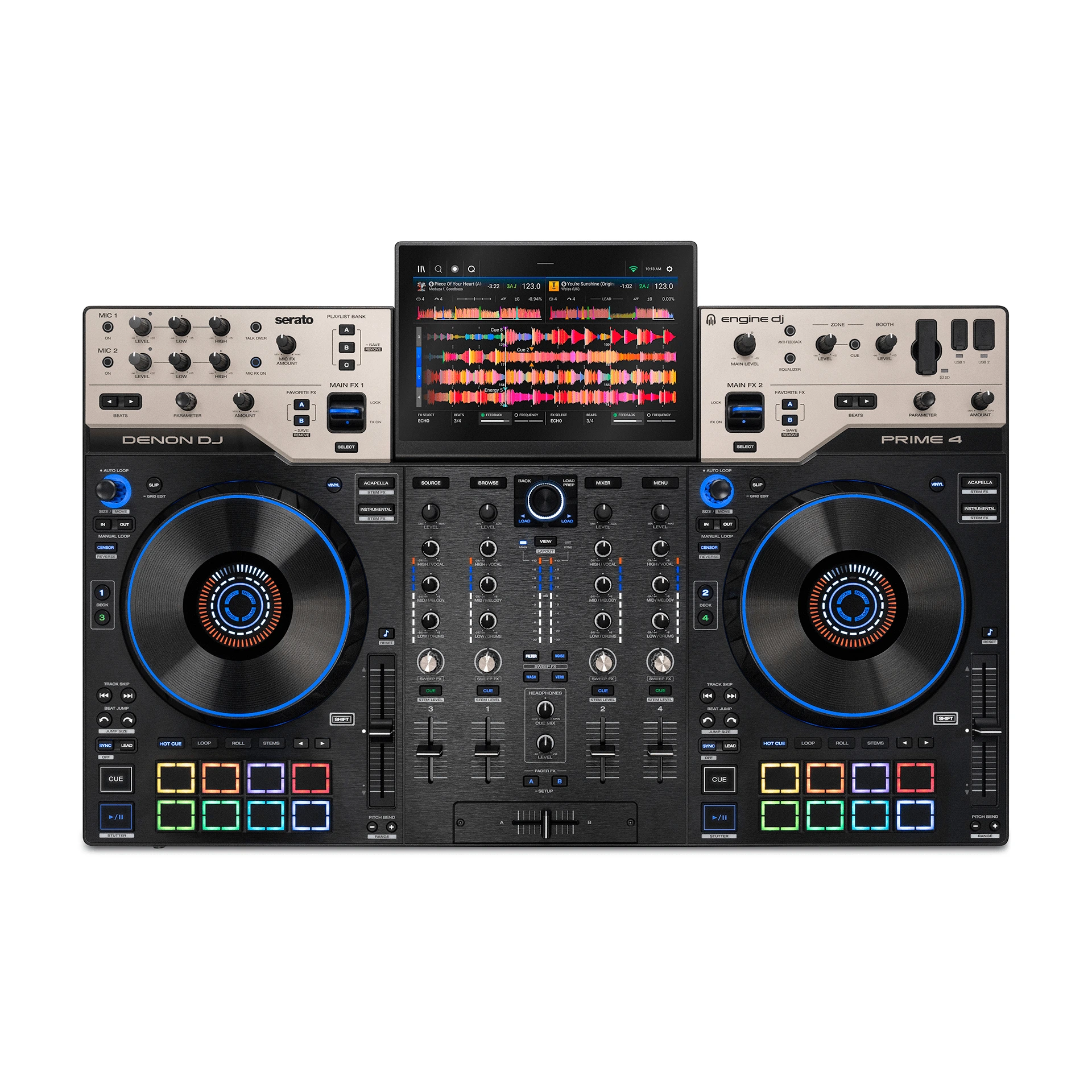 Denon DJ PRIME 4 G2|新世代智慧4軌獨立 DJ 系統